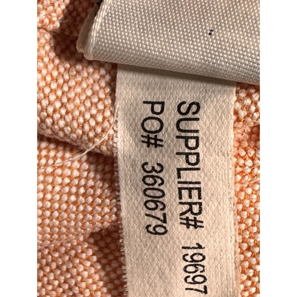 Ralph Lauren Mens Button Down Shirt Medium Peach Pink Custom Fit Oxford Cotton